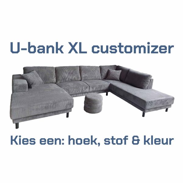 U bank XL customizer Eigen bank samenstellen