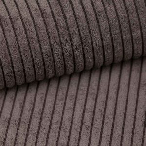 P120 Dim Grey Ribcord stof Corduroy hoekbank