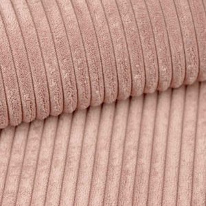 P52 Rosy Brown Ribfluweel stof hoekbank
