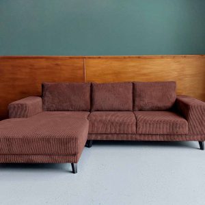 Hoek bank aanbieding Ribbel Ribstof Spicy Mix links banken sale