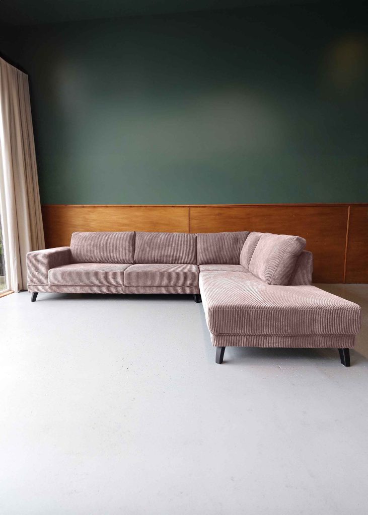 Hoekbank Ribstof goedkope hoekbank aanbieding scaled