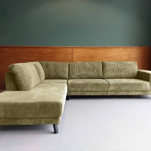 Hoekbank links Corduroy Rib fluweel Grullo goedkope hoek bank Joure