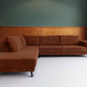 Hoekbank links Corduroy Rib stof Alive hoek bank sale Leek