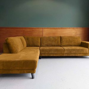 Hoekbank links Corduroy Ribfluweel Peru hoekbank sale Friesland