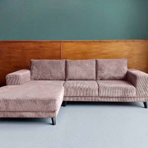 Kleine hoek bank Friesland Ribstof Corduroy Tuscany links
