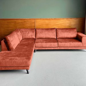 Grote hoekbank sale Velours Velvet Crayola links