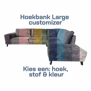 Hoekbank Large customizer - Zelf bank samenstellen Friesland