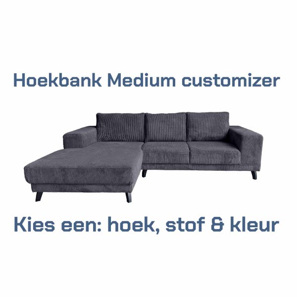 Hoekbank Medium customizer Droombank maken