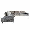 Boucle Teddy stof Shadow Beige hoek bank aanbieding groot links Friesland