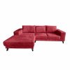 Teddy hoek bank klein links Maroon Red rode hoekbank aanbieding