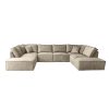 Elementen look U bank Velvet - Zandkleur elementenbank - Soft Sand