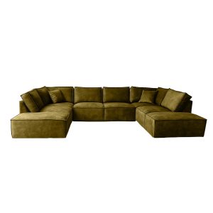Elementen look U-bank fluweel velvet velours donkere stof - Groningen Friesland Drenthe - Coin