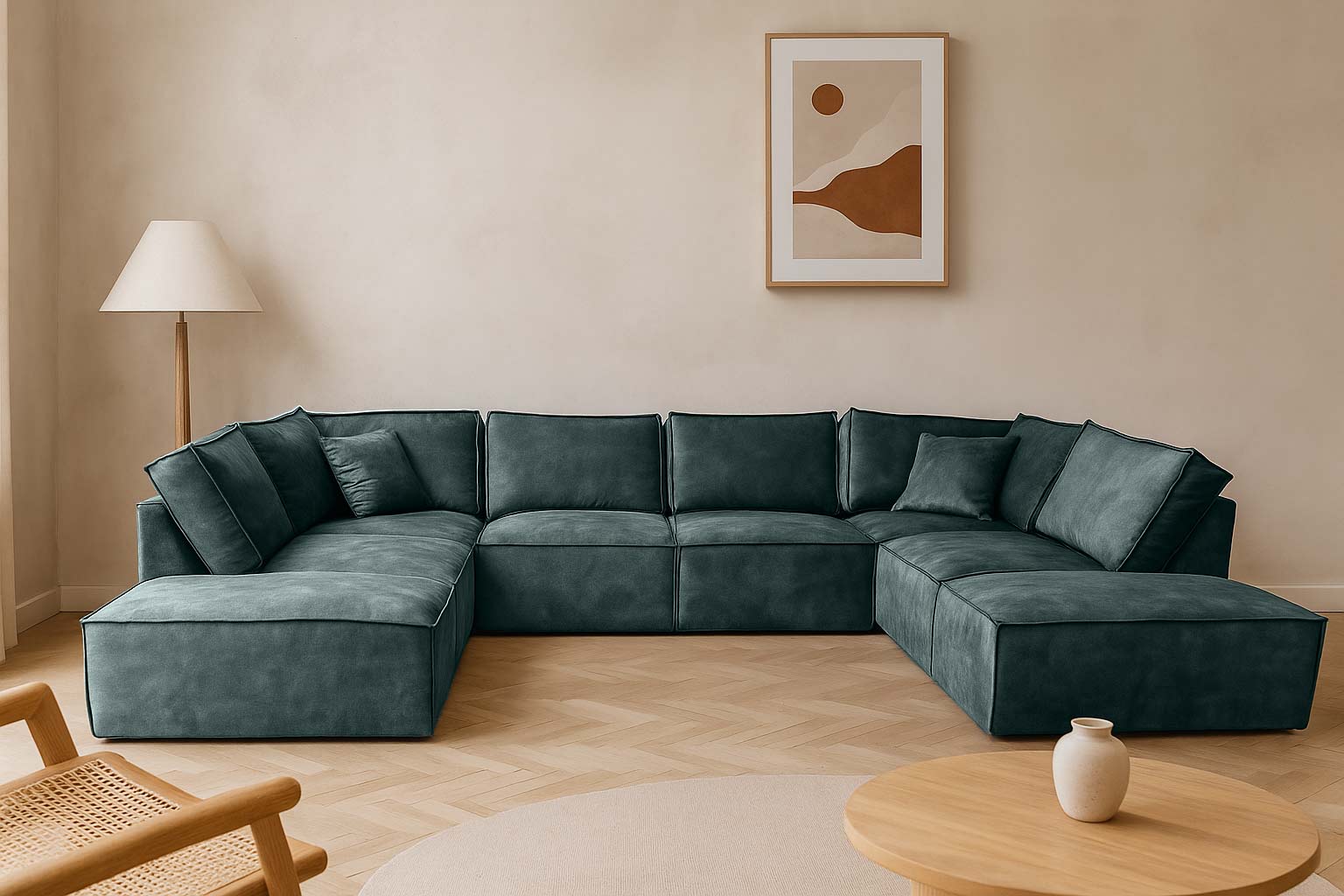 Elementen look U-bank velours velvet donkere blauw-grijze fluweel stof - Friesland Drenthe Groningen - Stormcloud