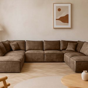Elementen look U bank velvet velours - donkere fluwelen stof u-bank - Bistre