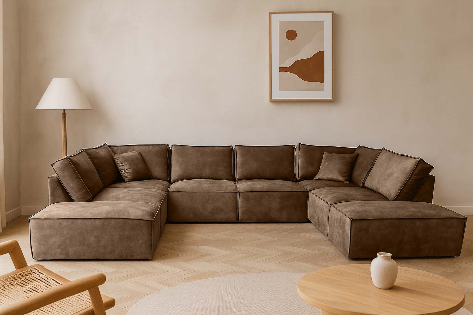 Elementen look U bank velvet velours - donkere fluwelen stof u-bank - Bistre