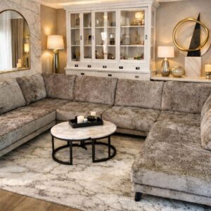 XXL U bank met twee lange zijden en tussen 150cm