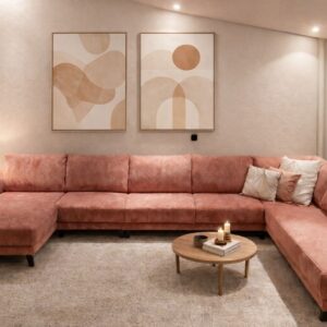 XXL U bank met lange en korte zijde